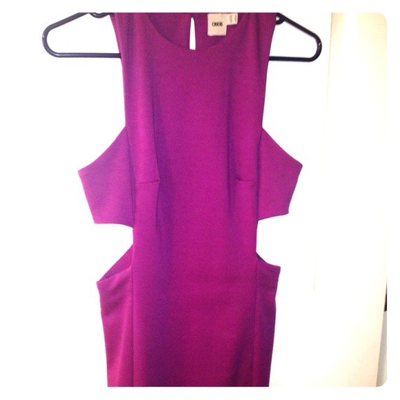 Reduced Asos purple cut out dress!