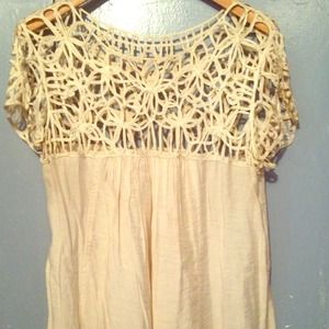 Adorable cream cut out dress