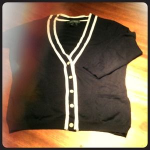 Lauren by Ralph Lauren Navy Cardigan