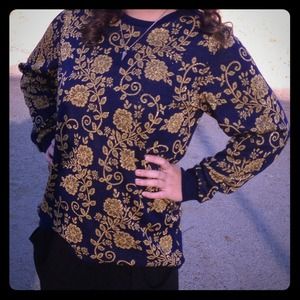 Floral Detail Winter Sweater