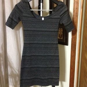 Dresses - RESERVED Black & Grey Print Dress Dresses - RESERVED Black & Grey Print Dress