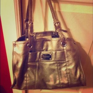 Handbags - Nine West Silver Metallic Handbag Handbags - Nine West Silver Metallic Handbag