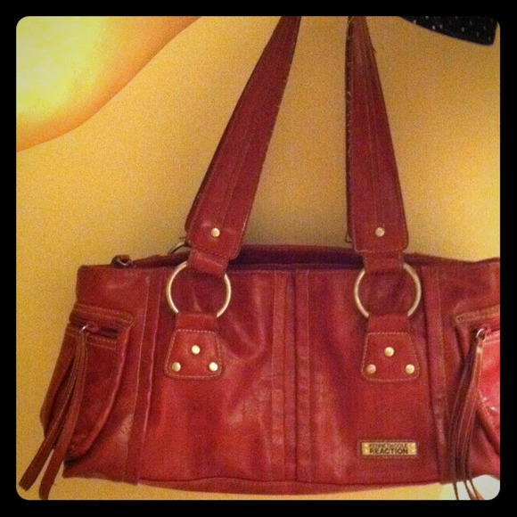 Pink pleather kennethcole reaction purse