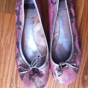 Kate Spade pink snakeskin