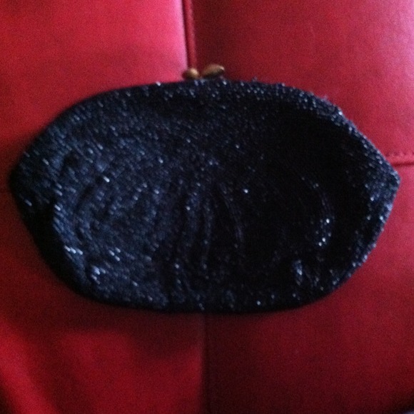 Vtg Famous Barr Made in Belgium Beaded Evening Bag