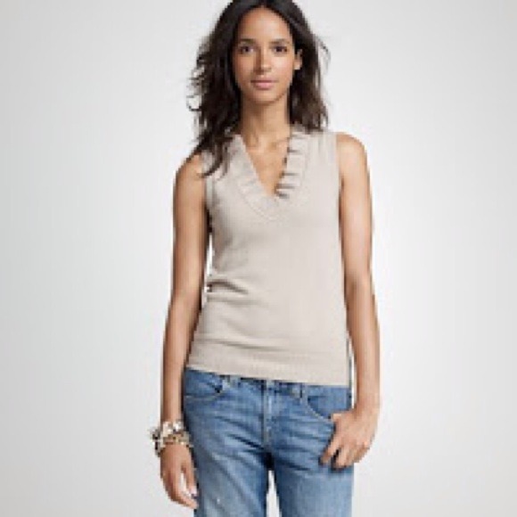 J. Crew fluted ruffle vest