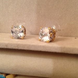 White topaz earrings.