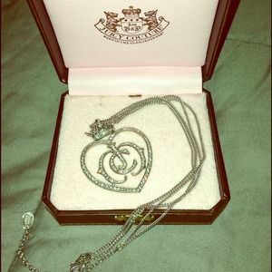 Juicy Couture pave JC logo necklace *reduced