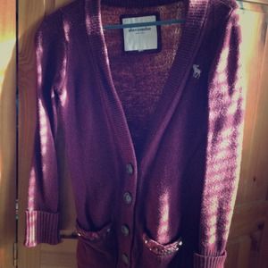 Maroon extra warm cardigan