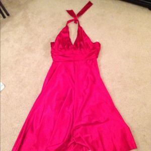 Great  red cocktail dress.