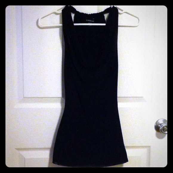 🌟SOLD🌟bebe Cowl Neck Tank