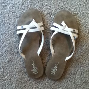 White Flip Flops