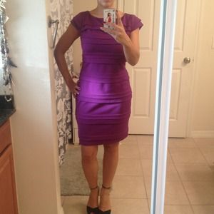 Jewel toned purple dress