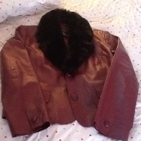 Burgundy Leather Jacket