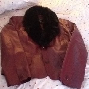 Burgundy Leather Jacket