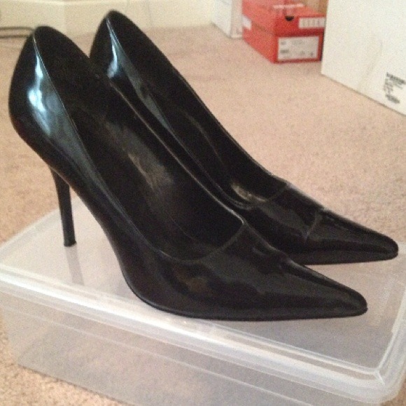 Shiny Black Patent Pumps