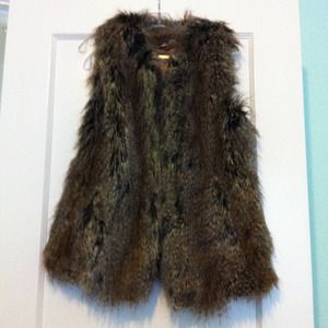 Reserved! Trina Turk Faux Fur Vest