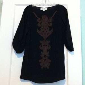 Embellished Black Tunic