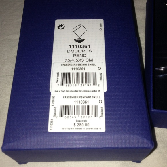 HOST PICK 11/16 Skull w/ wings Swarovski necklace - Picture 2 of 4