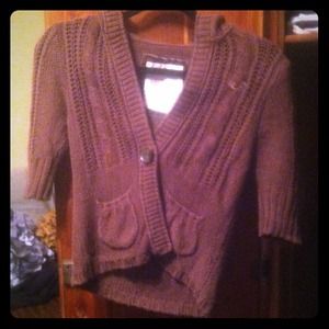 Brown Hollister Cardigan