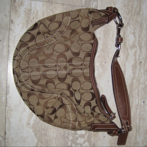 Coach Print purse brown sm. hobo