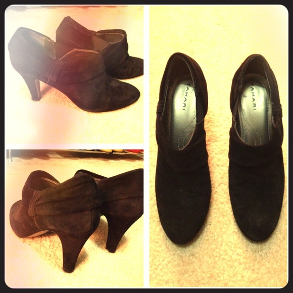 Suede booties