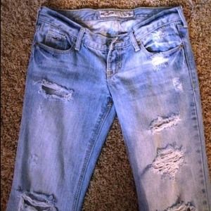 Distressed Hollister jeans