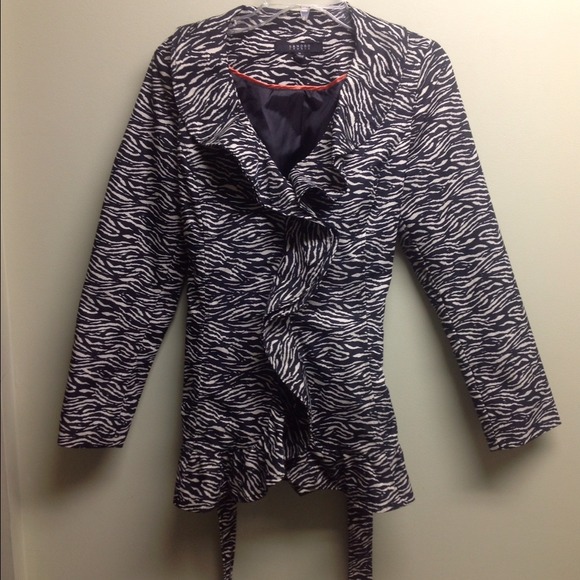 Zebra jacket and leopard sweater bundle