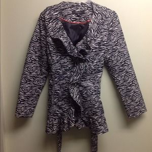 Zebra jacket and leopard sweater bundle