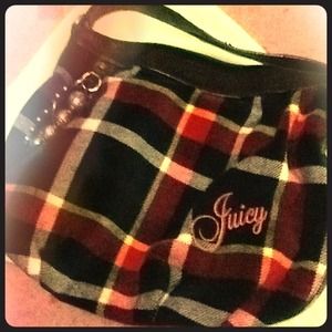 Plaid pattern juicy purse