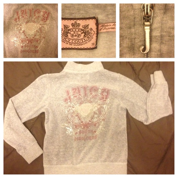 Girl's size 10 Juicy Couture Velour Jacket