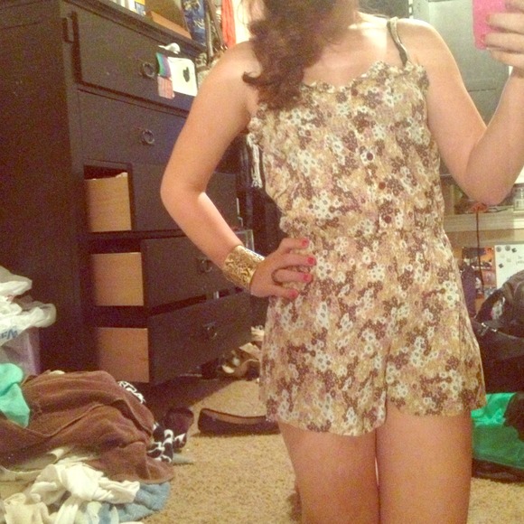 Floral one-piece (romper)