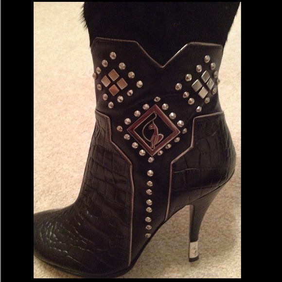 Sexy Leather/Pony Hair Boots - Picture 3 of 4