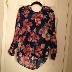 Floral Sheer Blouse