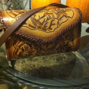 Handmade leather purse