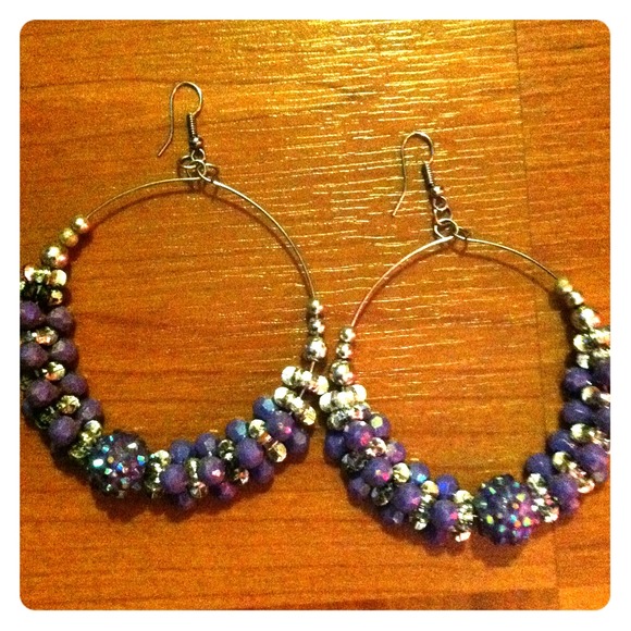 Beaded hoops