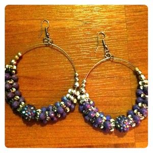 Beaded hoops