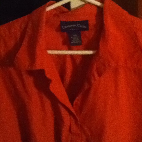 Rusty orange colored blouse - Picture 2 of 3