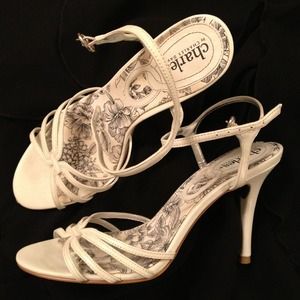 Charles David white Sandals