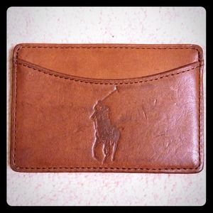 Polo by Ralph Lauren Clutches & Wallets - POLO BY RALPH LAUREN BROWN SLIM CARD CASE/WALLET Polo by Ralph Lauren Clutches & Wallets - POLO BY RALPH LAUREN BROWN SLIM CARD CASE/WALLET