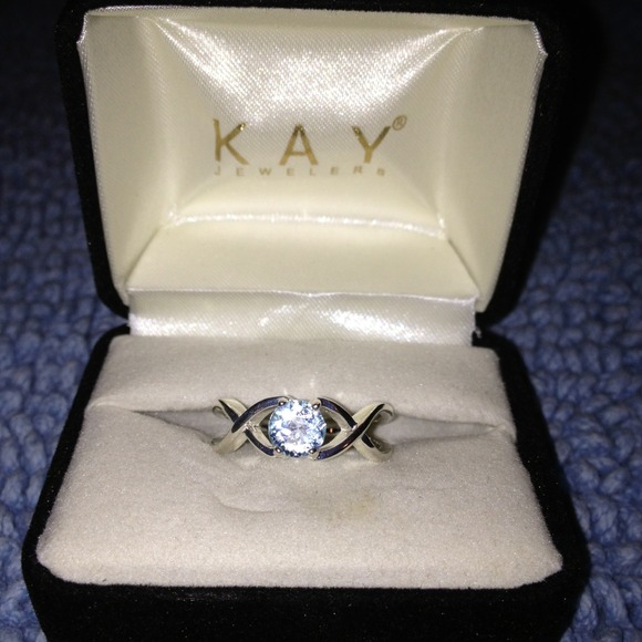 Kay Jewelry - Genuine blue topaz solid sterling silver ring 7.5