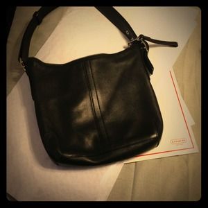 Coach Handbags - Authentic Black Leather Coach hobo. Coach Handbags - Authentic Black Leather Coach hobo.