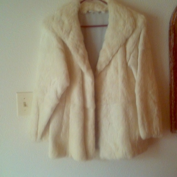 Vintage authentic real fur coat