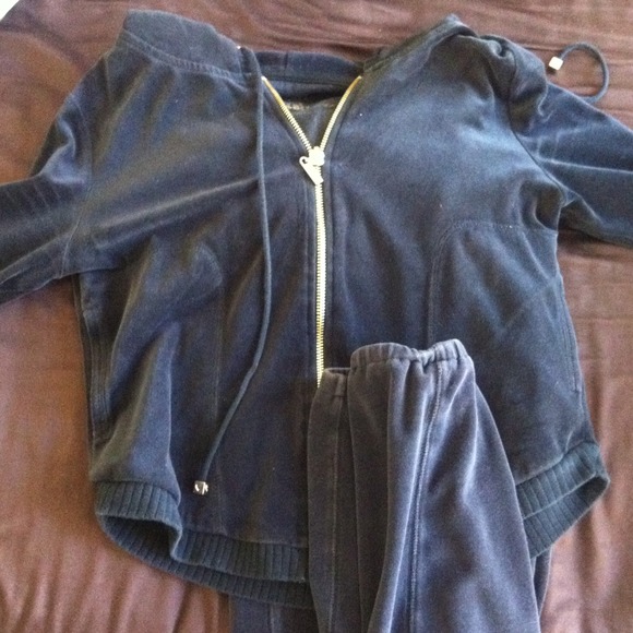 Bundle Black and beige Velour hoodie with bottom