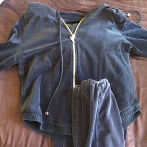 Bundle Black and beige Velour hoodie with bottom