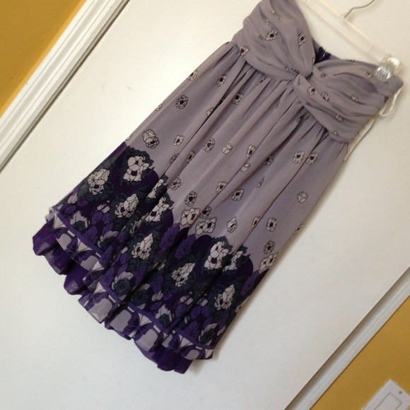 Alyn Paige Dresses & Skirts - Brand new purple floral dress + 2 tops and skirt