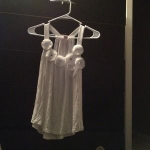 Candies white tank perfect for under a cardigan!