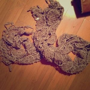 Lavender lace scarf FROM ISRAEL! Reduced!!