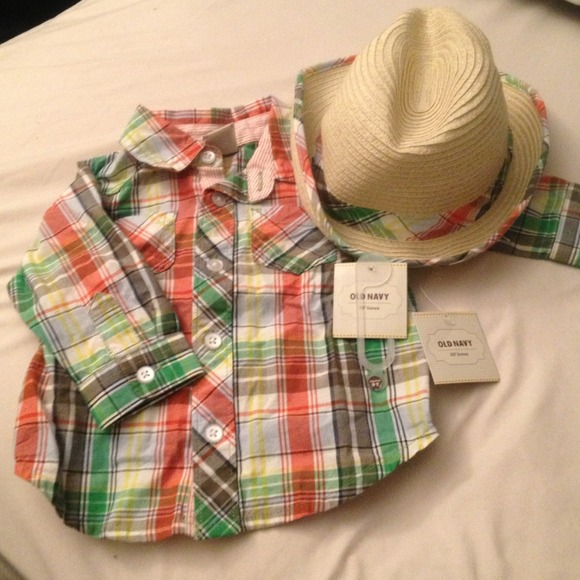 💢SOLD💢button down + fedora - Picture 1 of 1