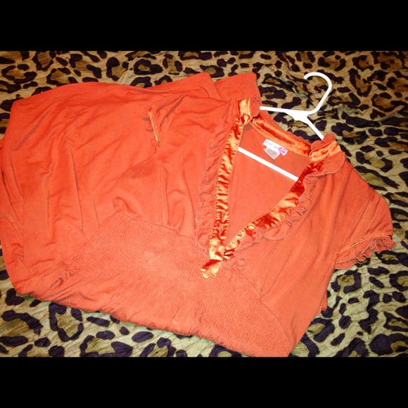 Cute orange summer dress!